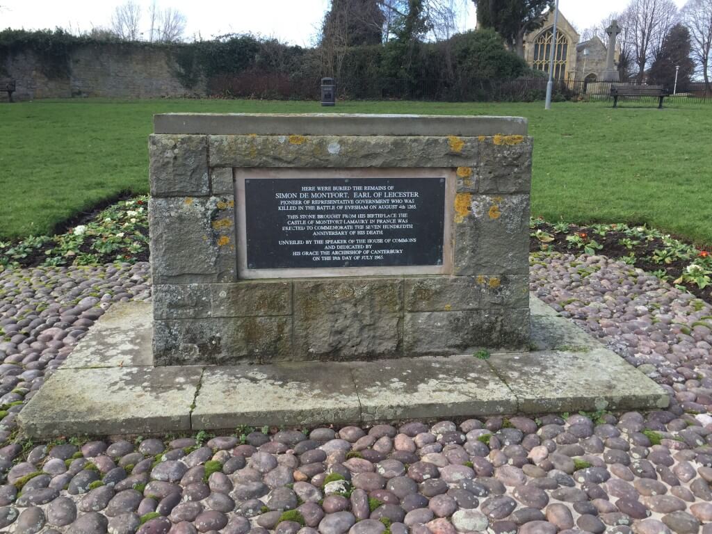 The grave of Simon de Montfort