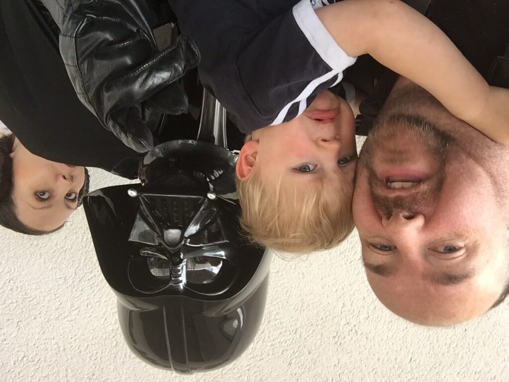 Xander meets Darth Vader