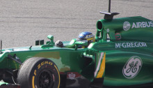 Charles Pic in Winter Testing 2013
