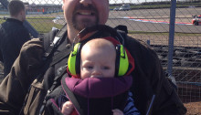 Xander's first motor racing event