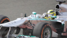 Nico Rosberg in Free Practice 3 for the 2013 British Grand Prix