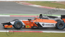 Practice for GP2 at the 2013 British Grand Prix