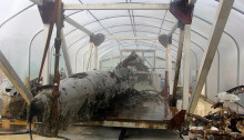 The Dornier Do-17 rescued from the English Channel in June 2013