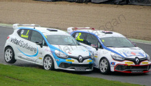 Mike Bushell and Alex Morgan in the Clio Cup