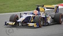 Felipe Nasr in Sunday's GP2 race at the 2013 Spanish Grand Prix