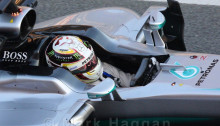Lewis Hamilton in Formula One Winter Testing 2016