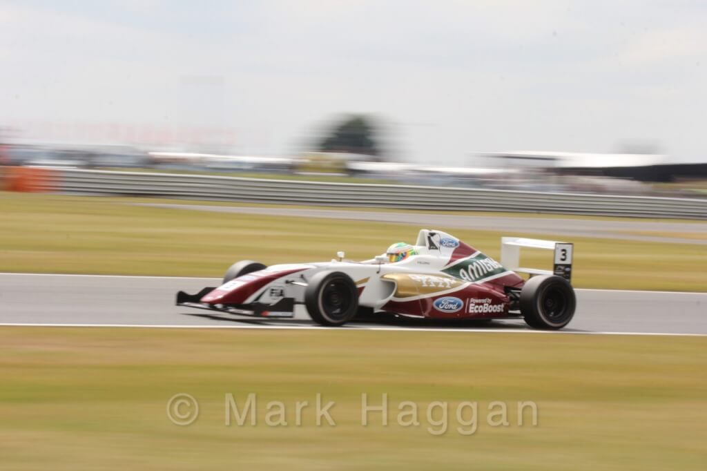 Sennan Fielding in British Formula 4 at Snertterton