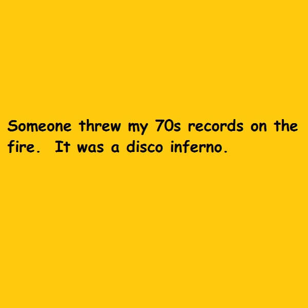It was a disco inferno