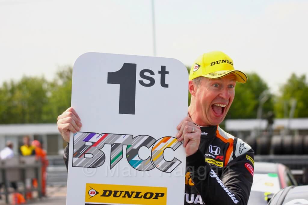 Matt Neal celebrates