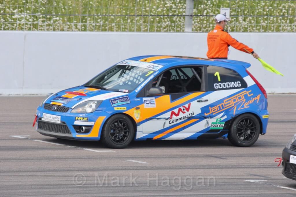 Harry Gooding in Fiesta Junior, Rockingham, June 2017
