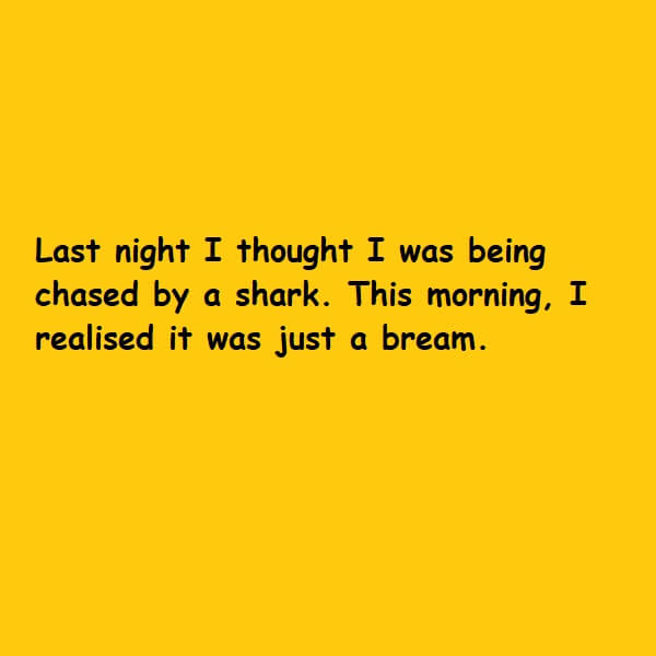 it was just a bream