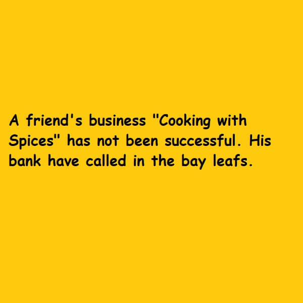 His bank have called in the bay leafs