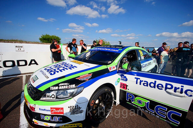 Jake Hill on the BTCC grid at Thruxton 2018