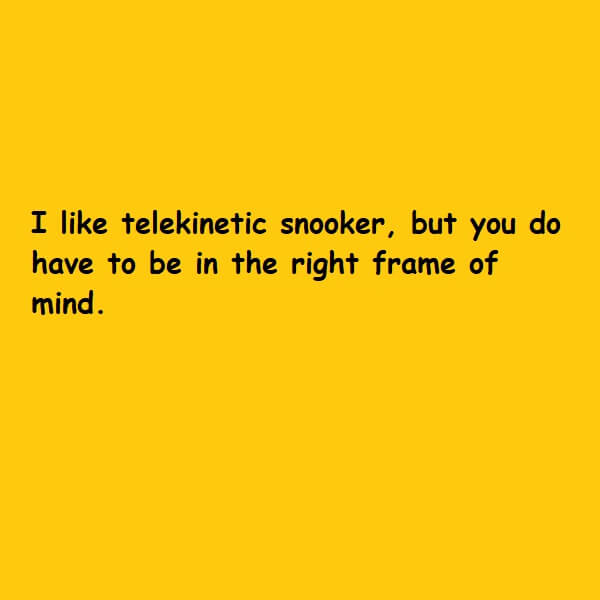 telekinetic snooker