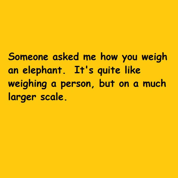 quite like weighing a person but on a much larger scale