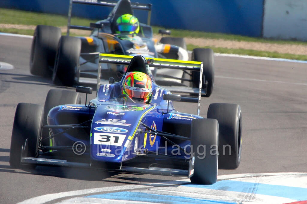 Lando Norris racing in MSA Formula